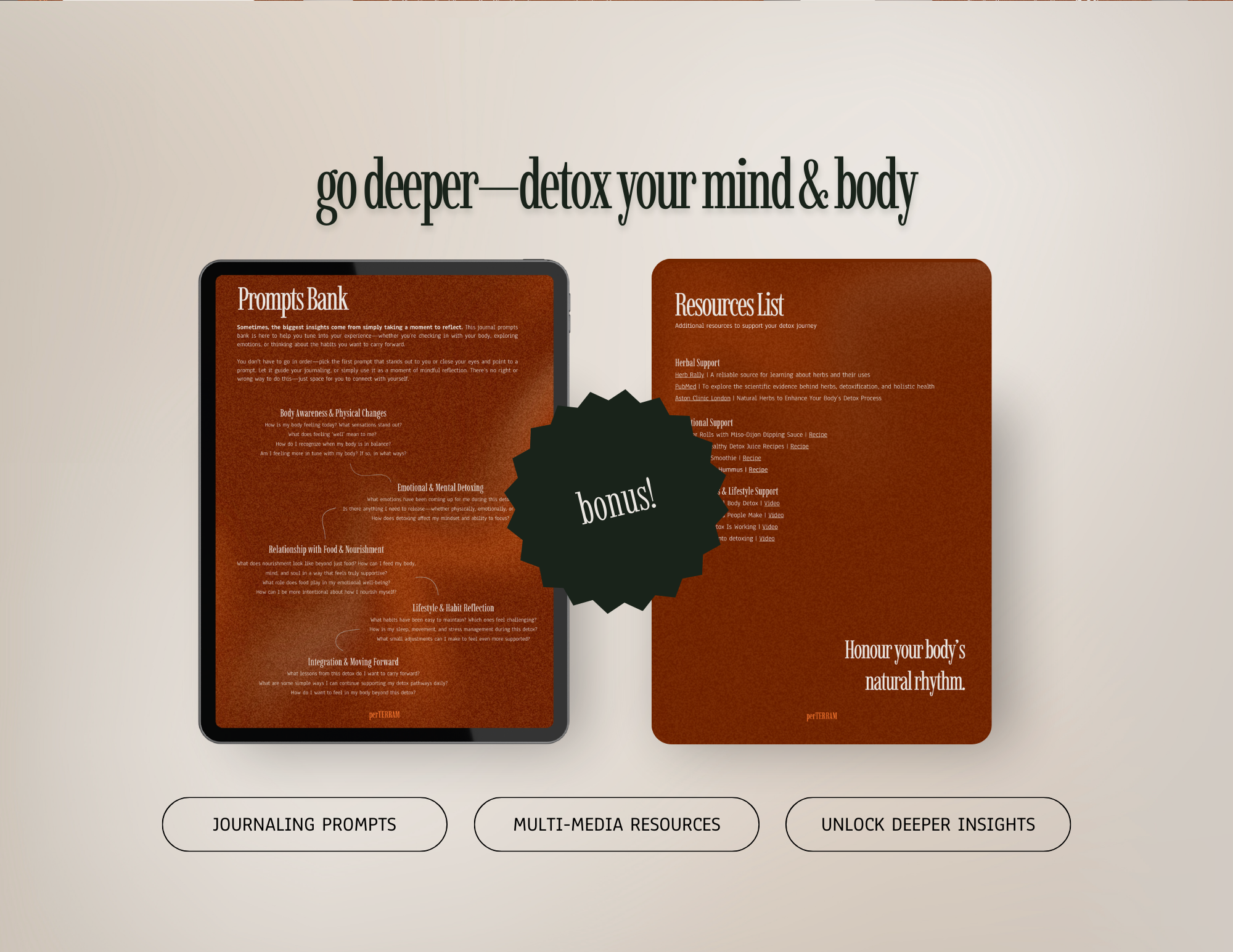 Detox Planner & Journal